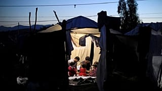 Watch: personal stories of refugees trapped on Greek island of Lesbos – ‘life is bad here'