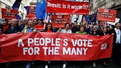 A brexit ellen tüntettek Liverpoolban