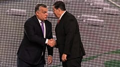 Orbán Viktor és Mészáros Lőrinc Tiszapüspökiben 2017. október 30-án
