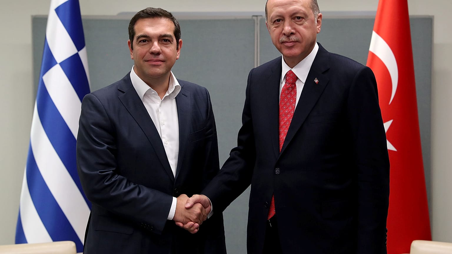 Σε θετικό κλίμα η συνάντηση Τσίπρα-Ερντογάν στη Νέα Υόρκη 