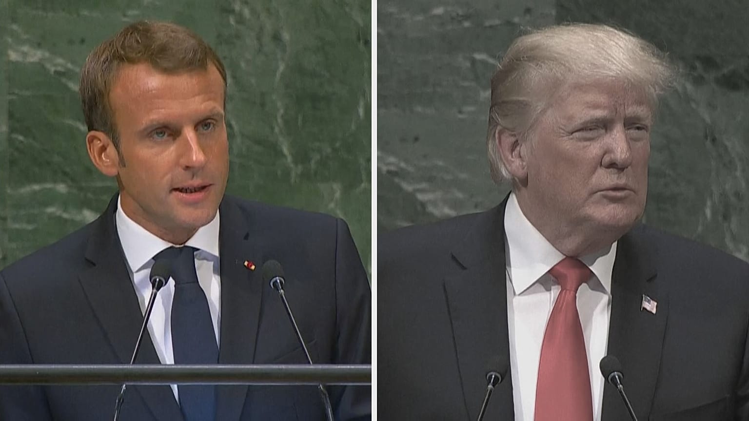 Macron vs Trump at the UN General Assembly