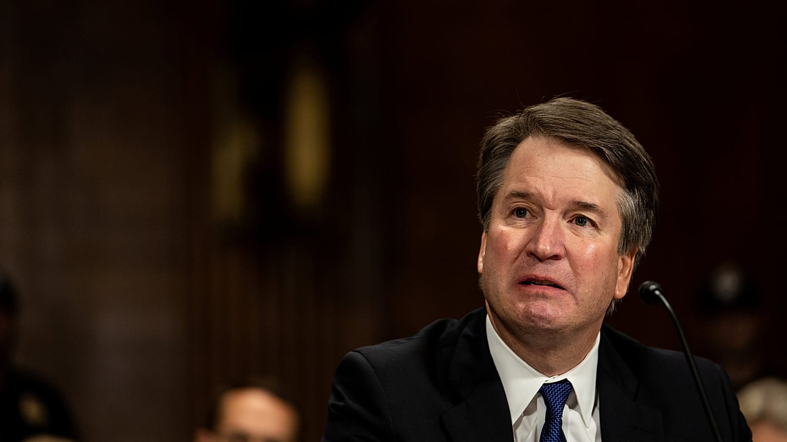 Brett Kavanaugh ABD Senatosu Adalet Komisyonu'nda savunma yaparken