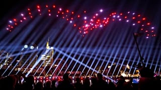 Drohnen-Show in Frankfurt: 10 Fotos und Videos aus der "neuen Altstadt"