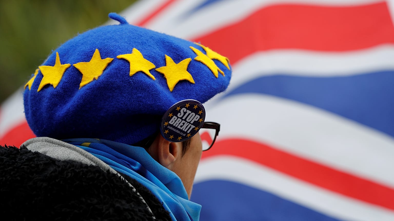 Anti-Brexit demonstration in Birmingham, UK on September 30, 2018.