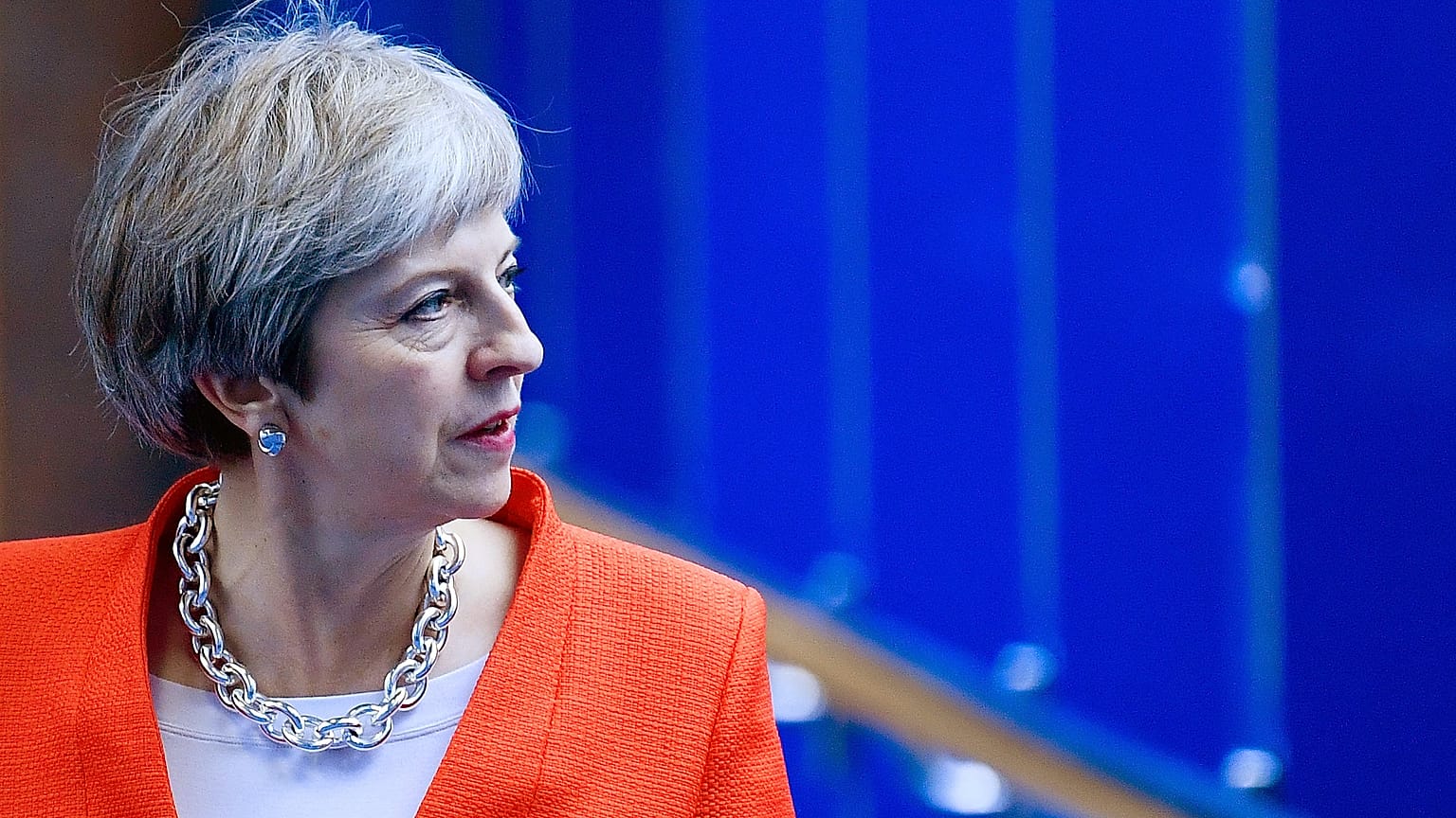 Theresa May en la Conferencia del Partido Conservador en Birmingham