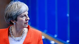 Theresa May en la Conferencia del Partido Conservador en Birmingham
