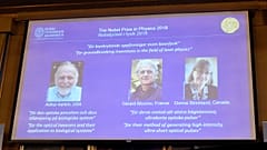 Physik-Nobelpreis für drei Laserphysiker
