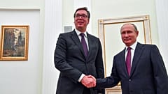 Александр Вучич и Владимир Путин