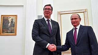 Александр Вучич и Владимир Путин