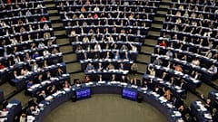 MEPs take part in a voting session at the European Parliament in Strasbourg