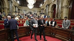 Quim Torra tras la votación