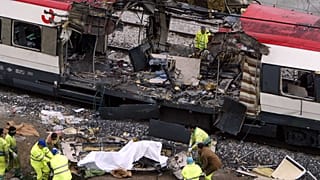 Photo attentats du 11 mars 2004 à la gare d'Atocha à Madrid.