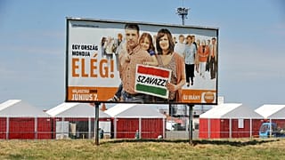 A Fidesz választási óriásplakátja Budapesten 2009-ben  