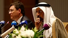 Khalid al-Falih and Alexander Novak 