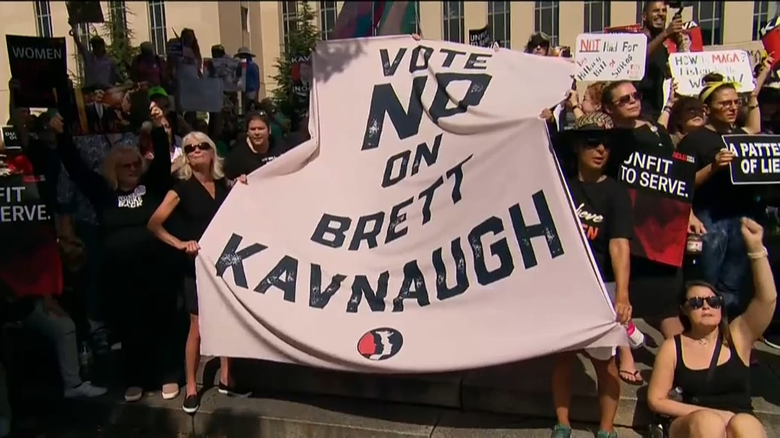 Protestas ante el Tribunal Supremo de EE.UU. por la esperada designación de Kavanaugh