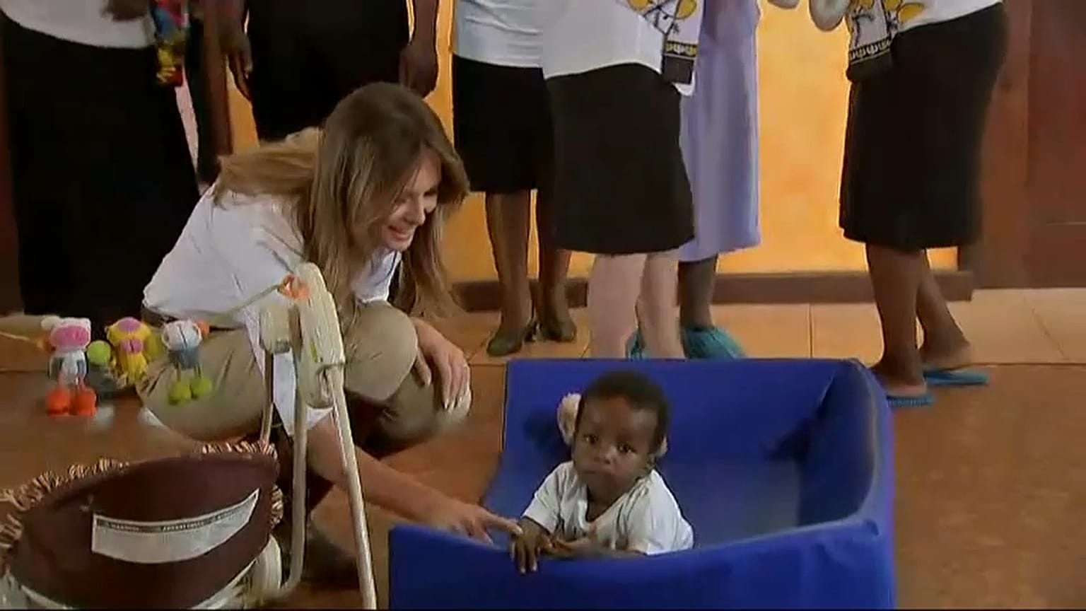 Melania Trump visita Kenia en su gira en solitario por África 