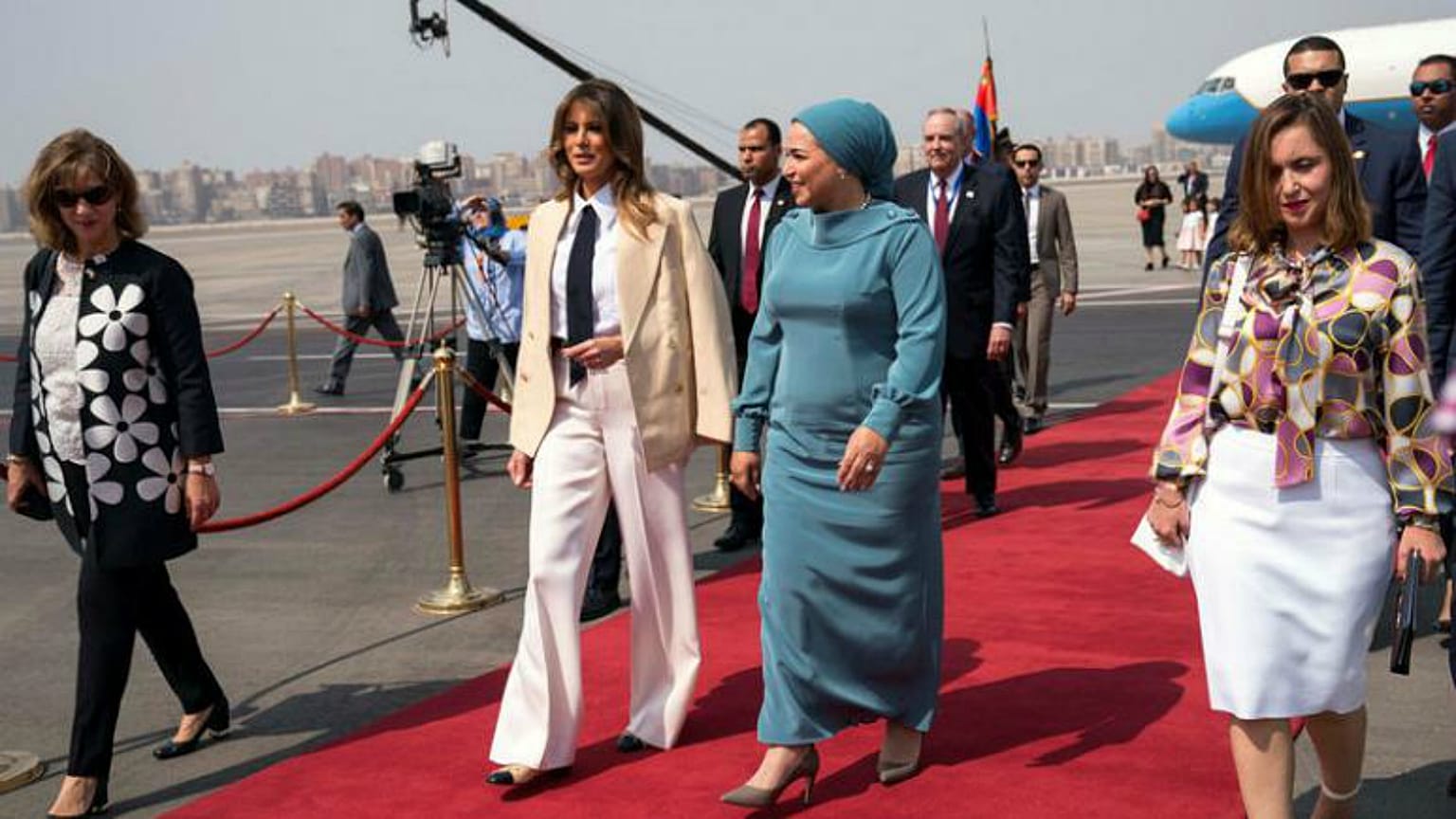 ميلانيا ترامب تختتم جولتها الإفريقية في مصر 
