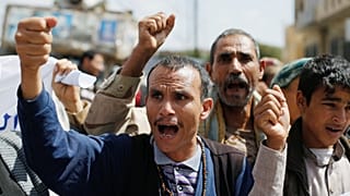 محتجون في صنعاء