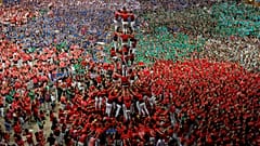 Katalonya'da 'insan kuleleri' birbiriyle yarıştı