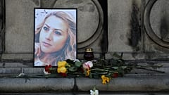A memorial for Bulgarian journalist Viktoria Marinova