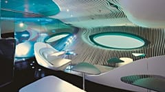 Inside the first underwater lounge