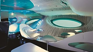 Inside the first underwater lounge
