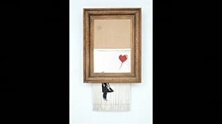 Mégis megvették Banksy ledarált képét
