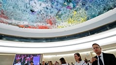 The Human Rights Council at the United Nations in Geneva, Switzerland.