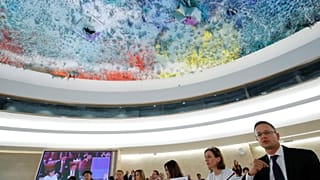 The Human Rights Council at the United Nations in Geneva, Switzerland.