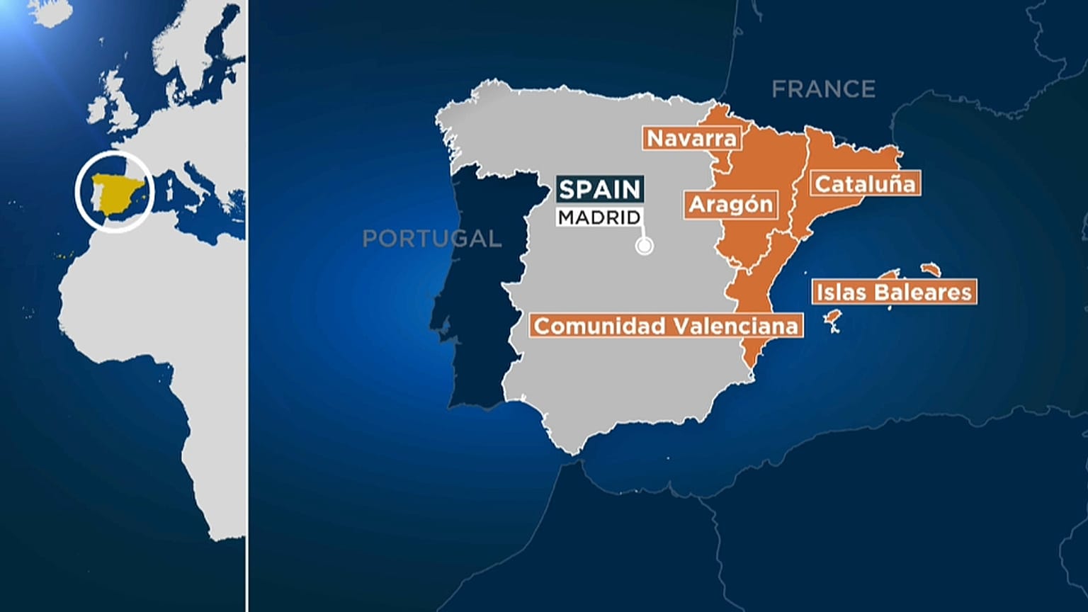 Diez provincias españolas en alerta naranja ante la llegada de "Leslie"