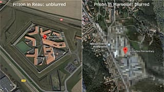 Get out of jail free card? Aerial shots of breakout prison still not blurred