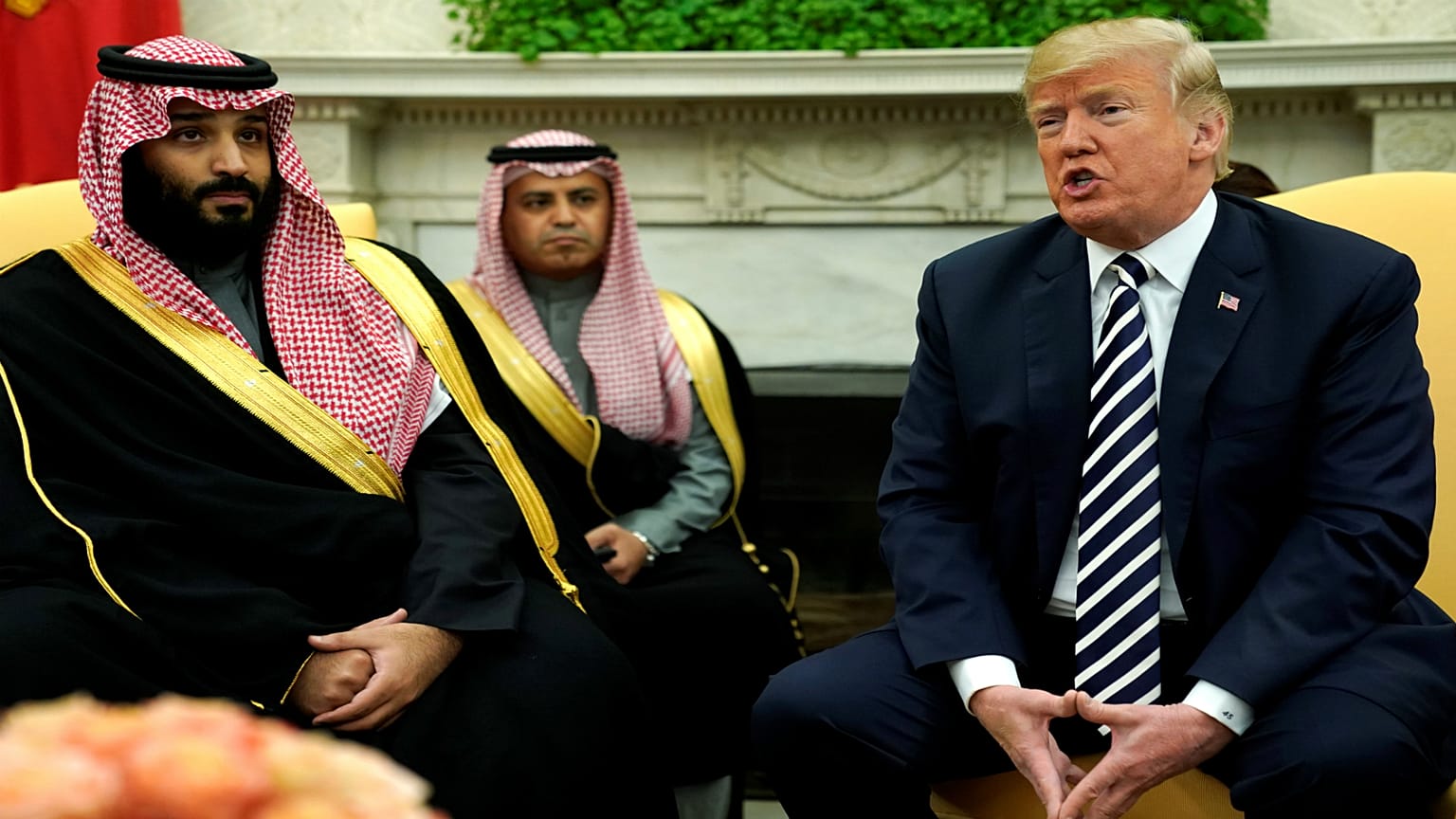  بن سلمان ينفي لترامب معرفته بما جرى لجمال خاشقجي 