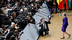 Britain's Prime Minister Theresa May arrives at the EU summit