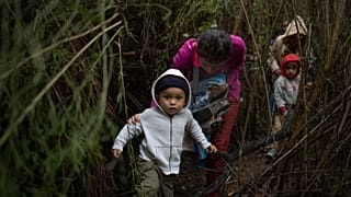 Flüchtlinge an der Grenze zwischen Mexiko und den USA