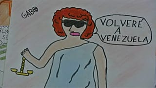 Un niño retrata la crisis venezolana en sus dibujos