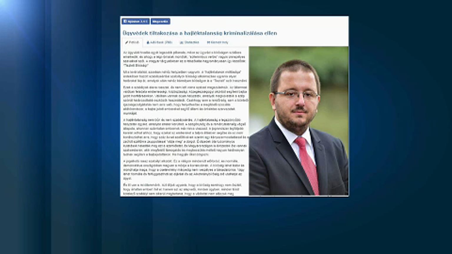 Ügyvédek tiltakozása a hajléktalanság kriminalizálása ellen