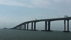Watch: World's longest cross-sea bridge opens on Tuesday