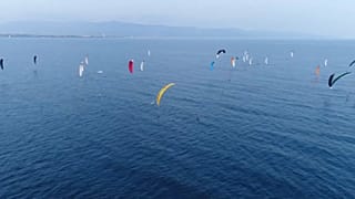 La spiaggia del Poetto teatro delle KiteFoil World Series