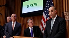FBI Assistant Director in Charge William Sweeney, Jr. speaks at a press bri