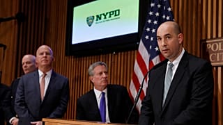 FBI Assistant Director in Charge William Sweeney, Jr. speaks at a press bri