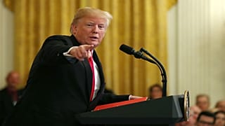 الرئيس الأمريكي دونالد ترامب يدلي بتصريحات في البيت الأبيض 24-10-2018
