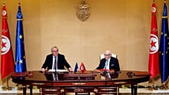 EU-Kommissionspräsident Juncker und Tunesiens Präsident Essebsi