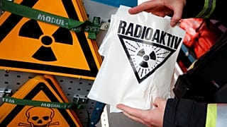 Des symboles de radioactivité lors d'un exercice en cas d'accident nucléaire en Allemagne