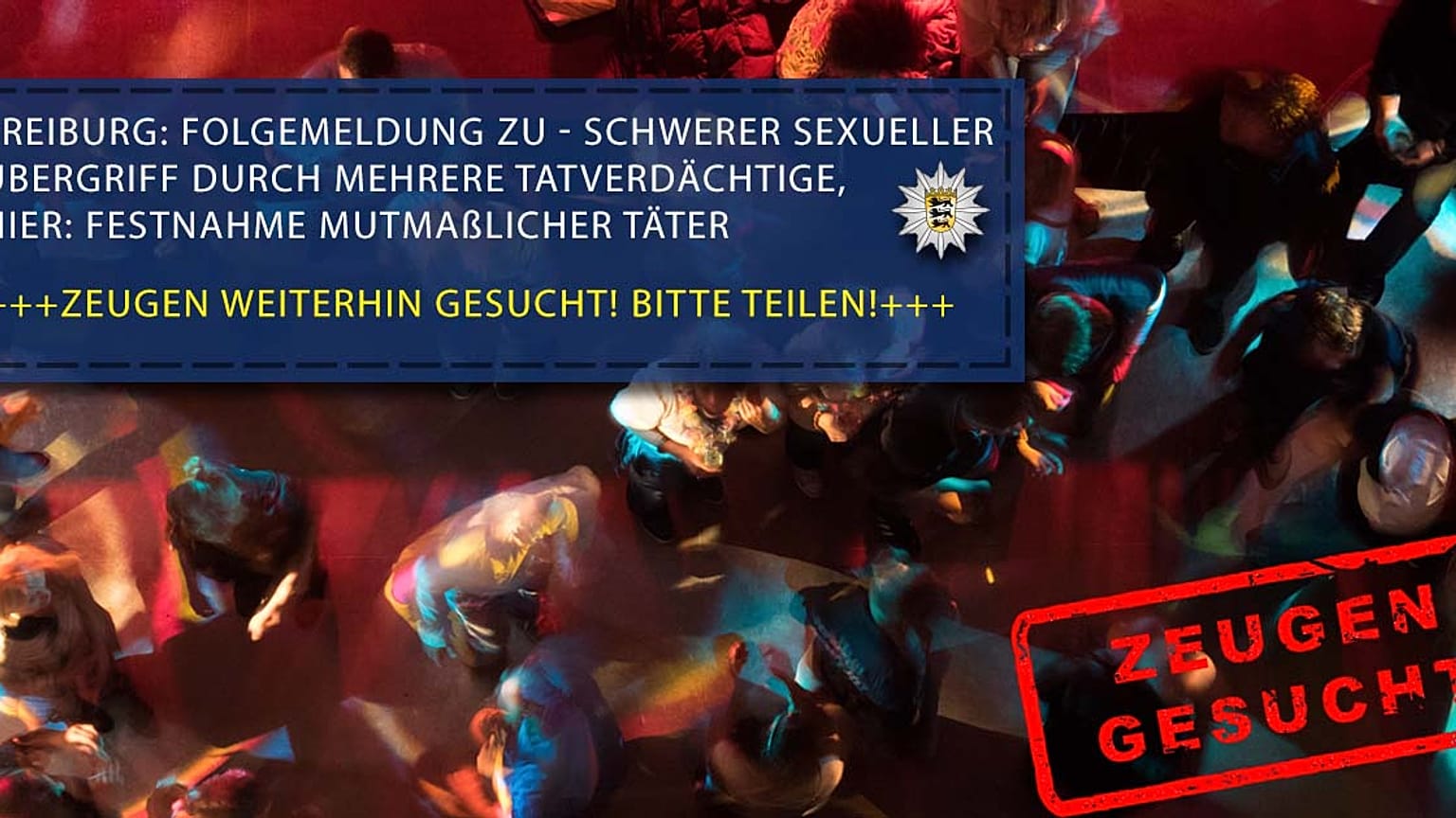 Schock in Freiburg: 18-Jährige in Disko betäubt und offenbar von acht Männern vergewaltigt