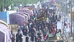 العراقيون الشيعة يسيرون نحو كربلاء لتأدية مراسم أربعينية الحسين