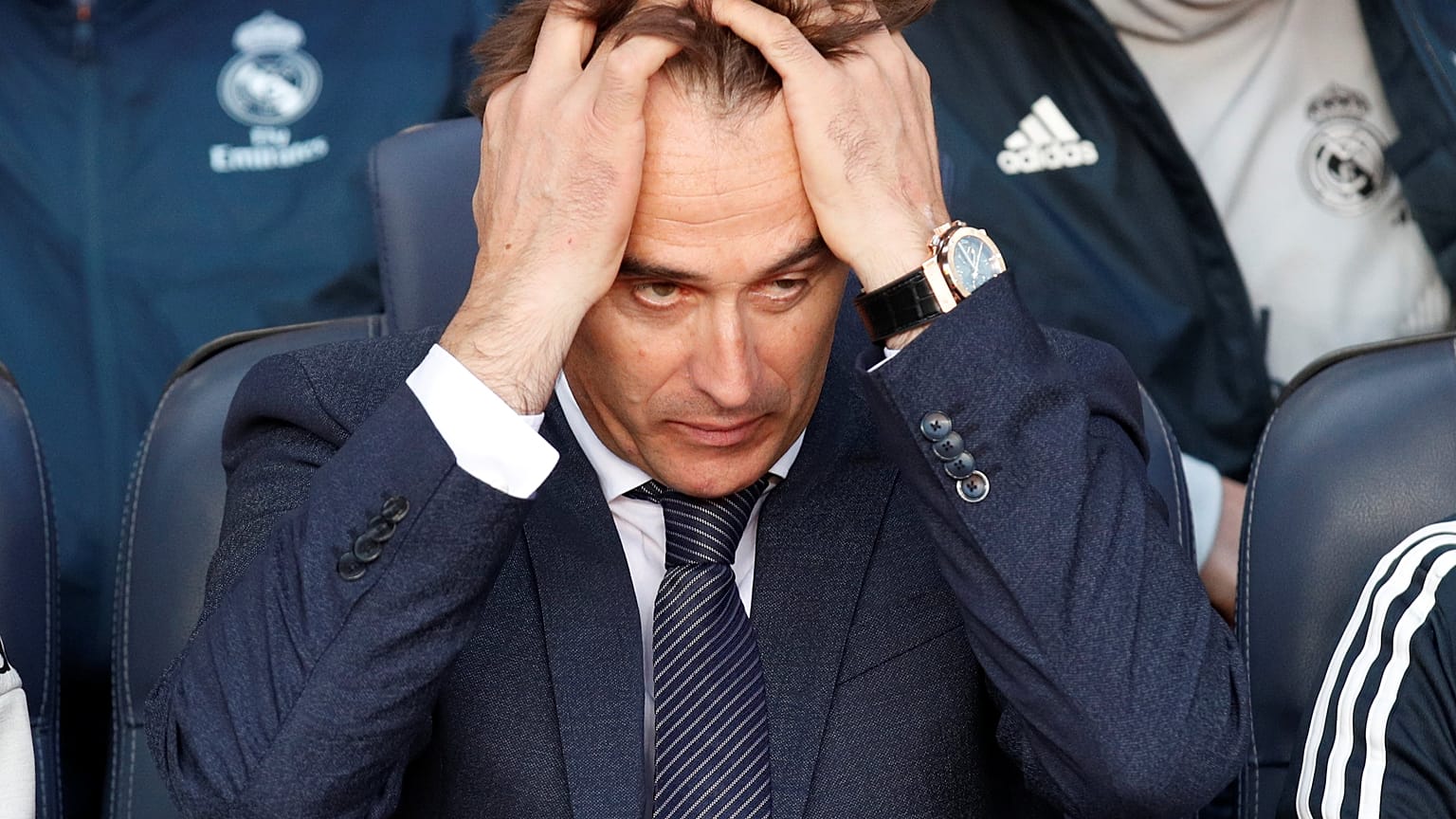 Julen Lopetegui durante el partido Real Madrid-FC Barcelon 