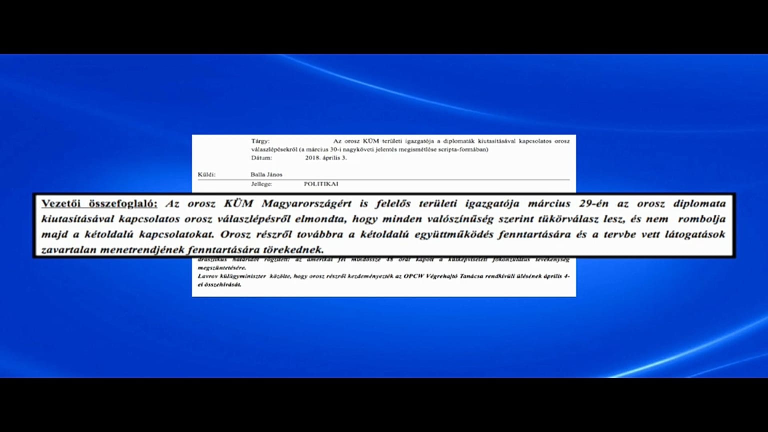 Дипломатический сговор между Будапештом и Москвой? 