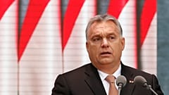 Hungarian leader Viktor Orban delivers a speech in Budapest, October 23