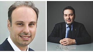 Ο καθηγητής Ιωάννης Κρικίδης (αριστερά) και ο Γεράσιμος Φιλιππάτος (δεξιά)