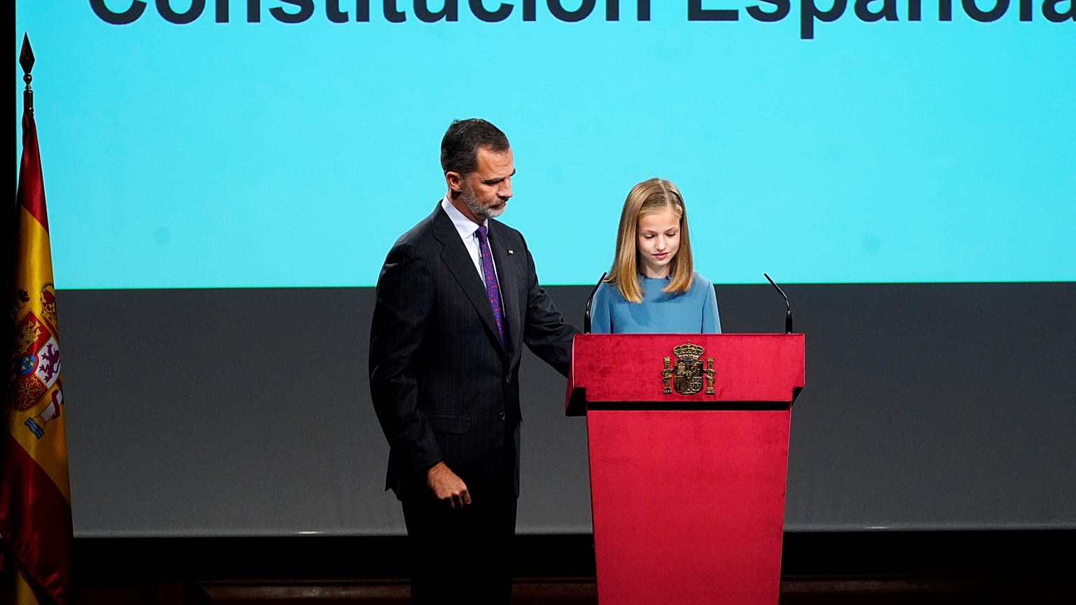 La princesa Leonor hace su primera lectura pública
